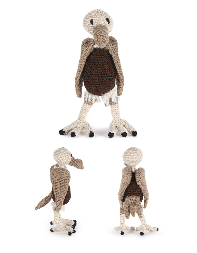 toft ed's animal emily the vulture amigurumi crochet